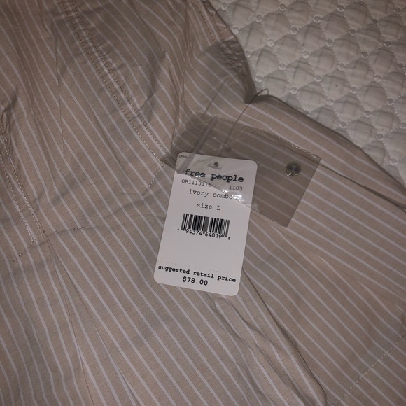 Free People Good Feels Stripe Sleeveless Top - Picture 7 of 7